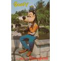 Goofy In Disneyland Vintage American USA Postcard