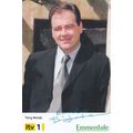 Terry Wood Emmerdale Farm Hand Signed Cast Card...