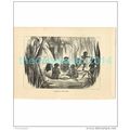 ANDAMANS AND HUT, INDIA, Book Illustration, c1883