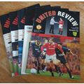 X 5 Manchester United Vintage Football Programm...