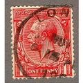 GB stamps 1912 - SG419 - KGV - 1d red - London