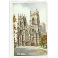 A1946 YORK MINSTER West Front Valentine "Art Co...