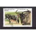 BENIN 1996 SG 1442 100F BLUE WILDEBEEST FINE USED