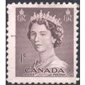 Canada 1953 - SG450 - 1c brown - Queen Elizabet...