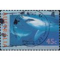 AUSTRALIA, FISH, Mako and Tiger Sharks, blue 19...