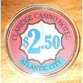 Claridge $2.50 Casino Chip - Atlantic City, New...