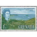 GRENADA, Queen Elizabeth II, Hillsborough on Carriacou, blue 1966, 1c, #2