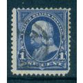 Used 264 1c Benjamin Franklin Barely Clears M02909