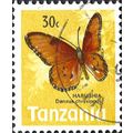 TANZANIA, BUTTERFLY, African Monarch, yellow 19...
