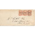 Canada " #41 Quix Letter Rate c. 1890 to USA, "...