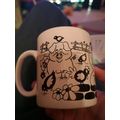 Comical Farmyard Pigs And Chickens Mug By tams