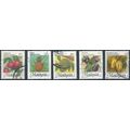 Fruits: 5 Values - Malaysia 1986 - Used Hinged