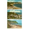 Yorkshire RUNSWICK BAY Three 1970's Postcards (...