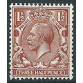 1912 SG362 1 1/2d Red-Brown Wmk Royal Cypher Mo...