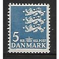 DENMARK 1946 ARMS 5K BLUE SG 348 M / MINT#2