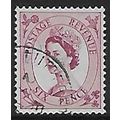SG 523: 6d. reddish purple Definitive: Queen El...