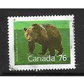 CANADA 1988 CANADIAN MAMMALS 76c BROWN BEAR SG1...