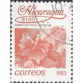 NICARAGUA, FLOWER, Hibiscus rosa-sinensis, brow...