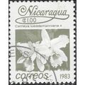 NICARAGUA, FLOWER, Cattleya lueddemanniana, gre...