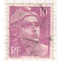 France Stamps 1947 - 10f purple "Marianne" - used