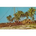 Fijian Koro Fiji Canoe Canoes Village Life 1970...