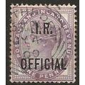 1882 O3 1d Lilac Inland Revenue Official Fine U...