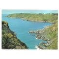 CLIFFS FROM PETIT PORT, GUERNSEY unused vintage...