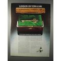 1978 Tanqueray Gin Ad - London on $1700 a Day