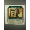 1990 Dovre Sunburst Fireplace Ad - Express yourself