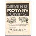 DEMING COMPANY 1959 oil chemical Industrial Rot...