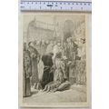 Vintage engraving - Dukes of Orleans and Burgen...