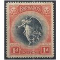 Barbados 1920 SG203 1d Black & Vermillion Mount...
