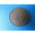 1943 GEORGE VI HALFPENNY FREE POST. AAK