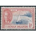 Cayman Islands 1950 SG135 1/4d Bright Blue & Pa...