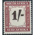 South Africa 1958 D44 1/- Black Brown & Purple ...