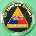 US Army, 1st Armored Division. Challenge Coin. ...