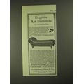 1903 Montgomery Ward Oak, Leather Couch Ad