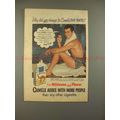 1953 Camel Cigarette Ad w/ Tony Curtis - Why Change?!!