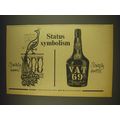 1963 Vat 69 Scotch Ad - Satus Symbolism Stately...