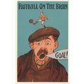 Football On The Brain Freemasons Meeting Poster...