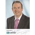 Duncan Wood ITV News Newsreader Hand Signed Cas...