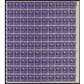 807, MNH 3¢ Misperforated Freak Error - Sheet o...
