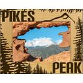 Pikes Peak Laser Engraved Wood Picture Frame La...