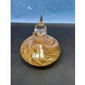 VINTAGE CIRCULAR SPIRAL PERFUME BOTTLE GLASS ST...