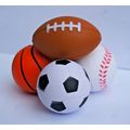 CAT KITTEN SPONGE SPORTS BALLS PACK OF 4 BOUNCY...