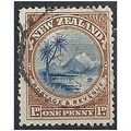 New Zealand 1898 SG247 1d Blue & Yellow-Brown F...