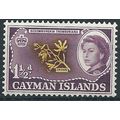 Cayman Islands 1962 SG167 1 1/2d Yellow & Purpl...