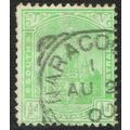 South Australia 1899 ½d Yellow Green Perf 13 SG...