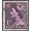 AUSTRALIA, 1953-54 1d ERII, SG 261 (Scott #256)...
