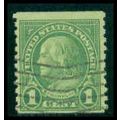 Used 597 1c Benjamin Franklin Just Clears M09654